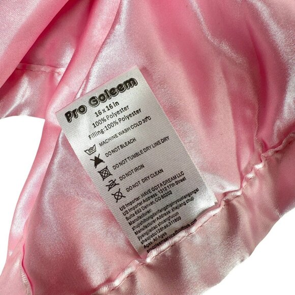 Pro Goleem Pink & Gray Elephant Lovey Security Blanket Soft 16" Lot Of 2 - Picture 3 of 3